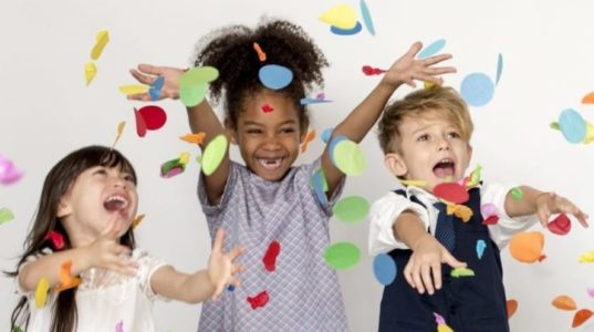 Gorup of Kids Party Event Festive Celebration