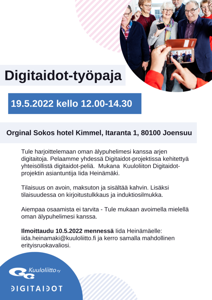 Digitaidot-työpaja Joensuussa.