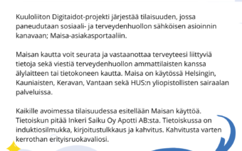 Tapahtuman mainos.