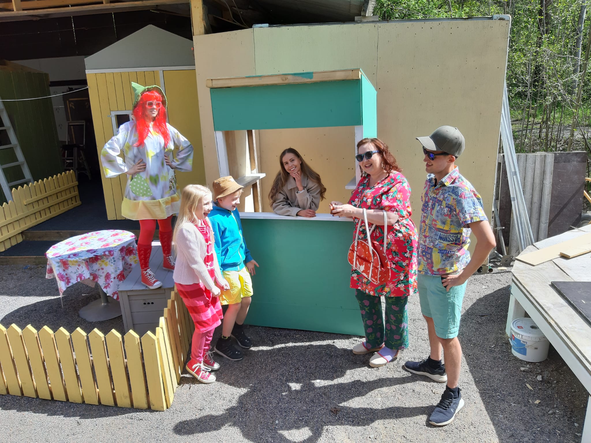 Kivinokan kesäteatterin harjoitukset.