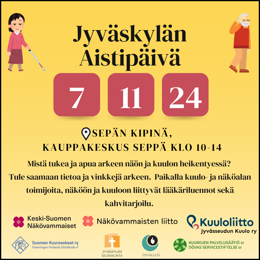 Jyväskylän aistipäivän mainos