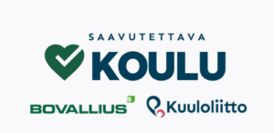 Saavutettava koulu. Yhteistyössä Kuuloliitto ja Bovallius.